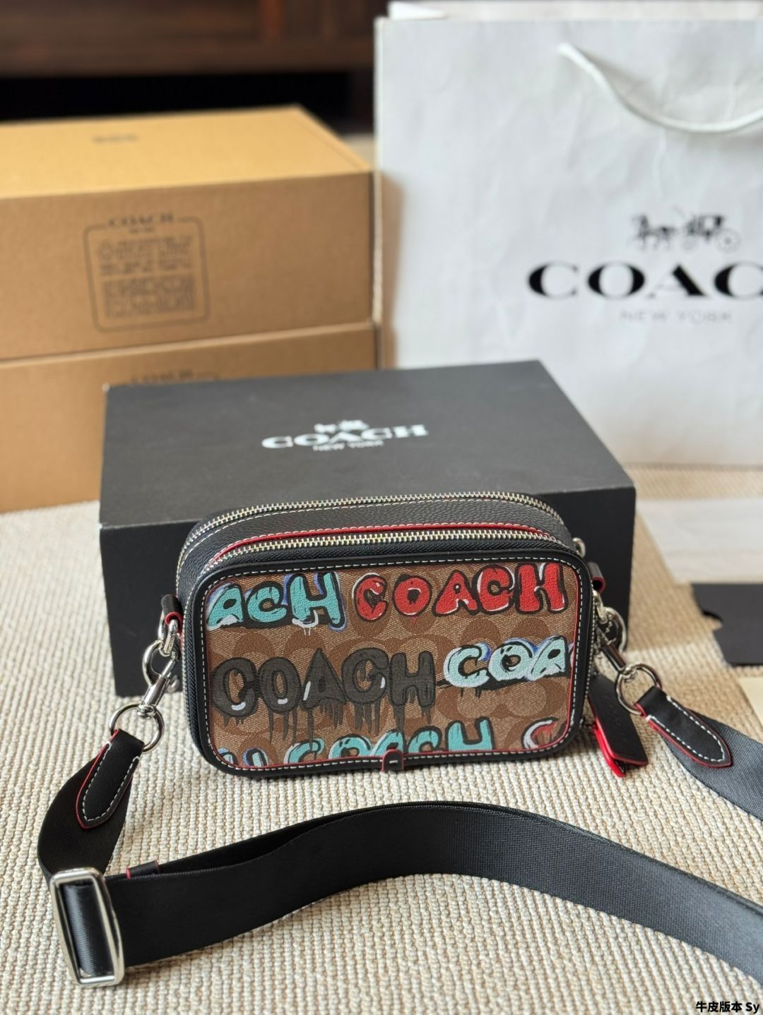 【今日特価】Coach Wyatt Men's Compact Camera Bag コーチ ワイアット メンズ コンパクト カメラバッグ
