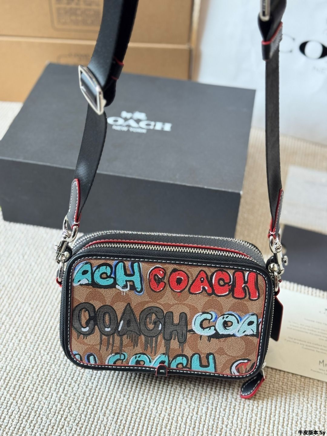 【今日特価】Coach Wyatt Men's Compact Camera Bag コーチ ワイアット メンズ コンパクト カメラバッグ