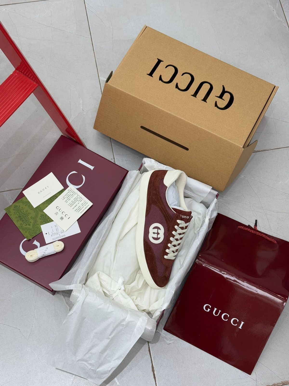 Gucci グッチ リド 24SS 新作 スエード スニーカー