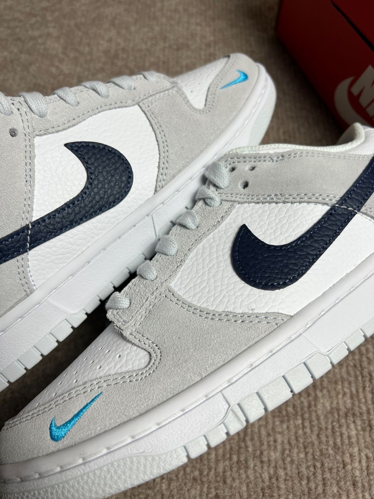 Nike ナイキ ダンクロー ミニ スウッシュ グレー/ネイビー ナイキ ナイキ ダンクロー ミニ スウッシュ グレー/ネイビー FJ4227-001 メンズ スニーカー ランニングシューズ 21SN-FJ4227-001