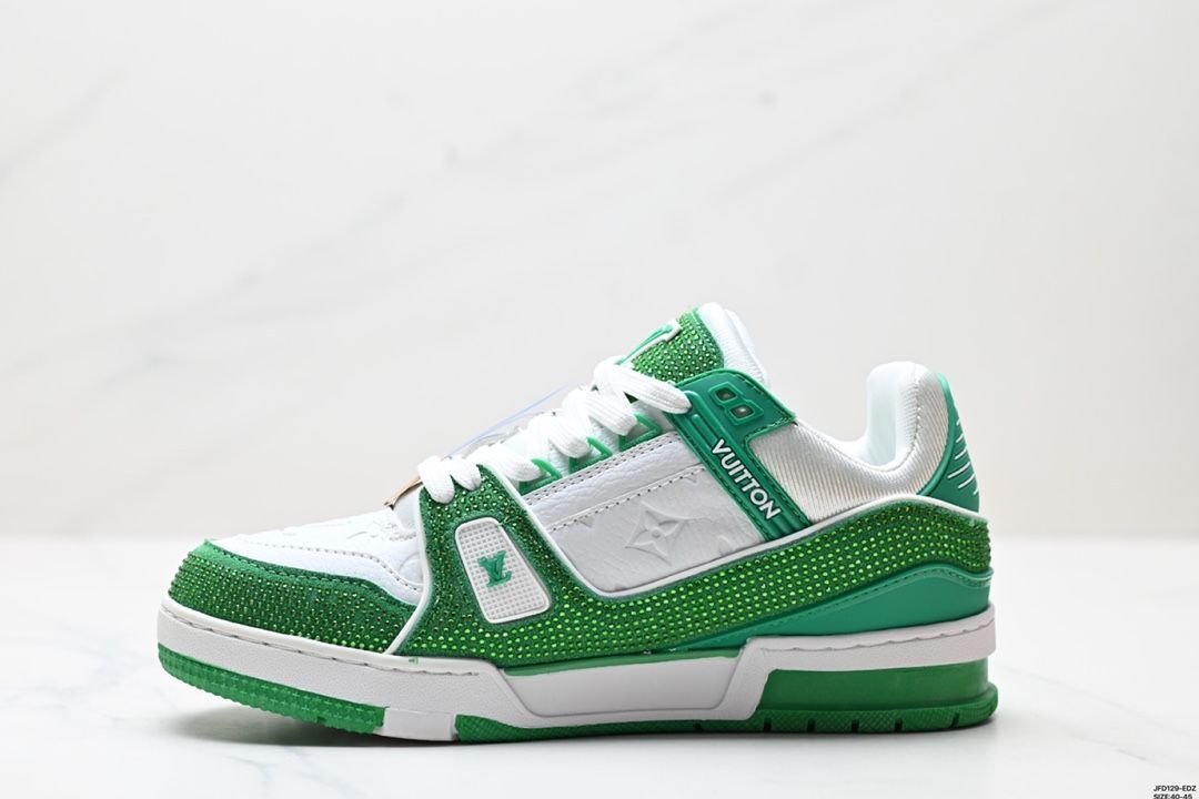 【LVルイ・ヴィトン】Trainer Maxi Low Sneaker パンブレッド マキシシリーズ ローカット カジュアル スポーツ バスケットシューズ08 【LVルイ・ヴィトン】Trainer Maxi Low Sneaker パンブレッド マキシシリーズ ローカット カジュアル スポーツ バスケットシューズ08