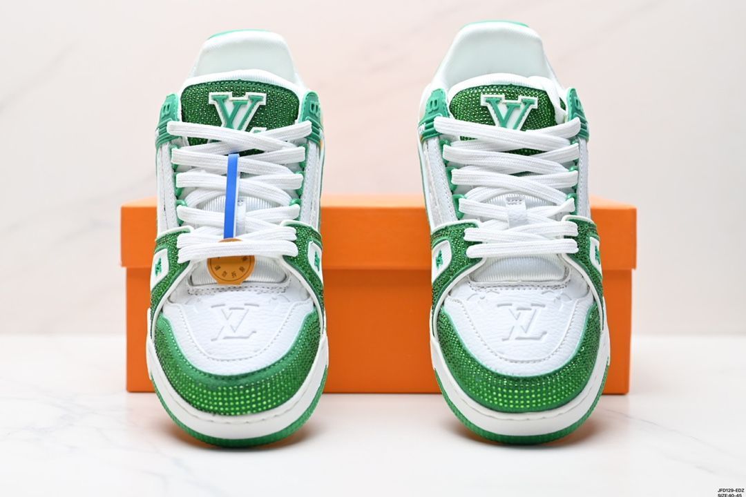 【LVルイ・ヴィトン】Trainer Maxi Low Sneaker パンブレッド マキシシリーズ ローカット カジュアル スポーツ バスケットシューズ08 【LVルイ・ヴィトン】Trainer Maxi Low Sneaker パンブレッド マキシシリーズ ローカット カジュアル スポーツ バスケットシューズ08