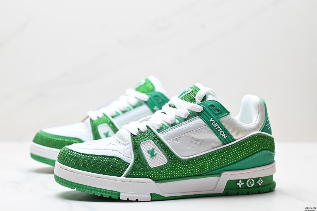 【LVルイ・ヴィトン】Trainer Maxi Low Sneaker パンブレッド マキシシリーズ ローカット カジュアル スポーツ バスケットシューズ08 【LVルイ・ヴィトン】Trainer Maxi Low Sneaker パンブレッド マキシシリーズ ローカット カジュアル スポーツ バスケットシューズ08
