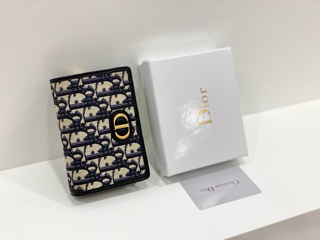 【本日限定特価】Dior マルチ機能小型財布 ブラック 輸入牛皮使用 高級仕様[本日特価|新品未使用品]