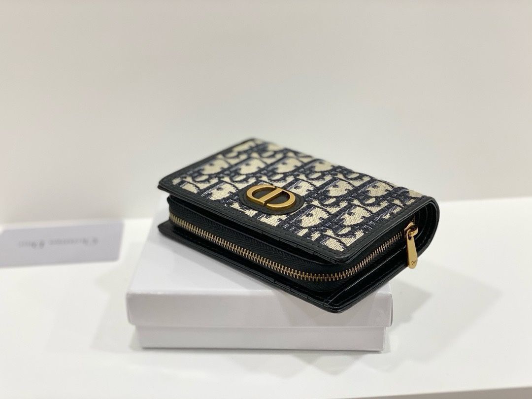 【本日限定特価】Dior マルチ機能小型財布 ブラック 輸入牛皮使用 高級仕様[本日特価|新品未使用品]