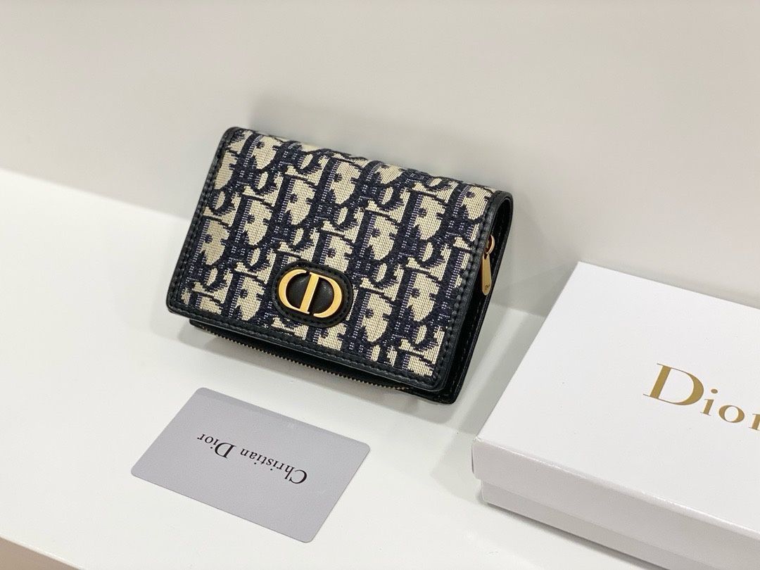 【本日限定特価】Dior マルチ機能小型財布 ブラック 輸入牛皮使用 高級仕様[本日特価|新品未使用品]