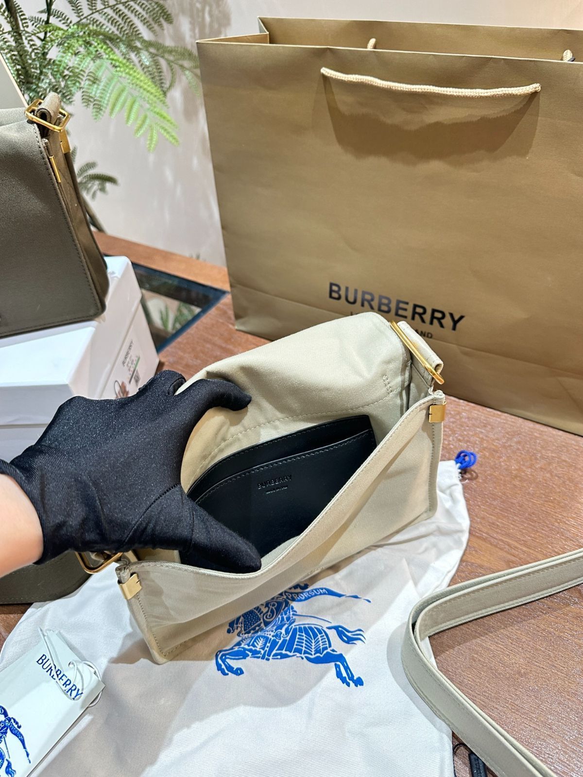 【今日特価】Burberry Orion Beige Gabardine Trench Coat バーバリー オリオンベージュ ガバルディン トレンチコート