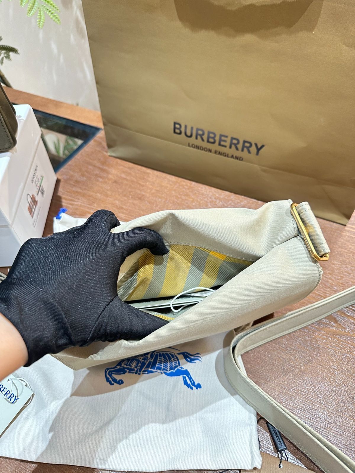 【今日特価】Burberry Orion Beige Gabardine Trench Coat バーバリー オリオンベージュ ガバルディン トレンチコート