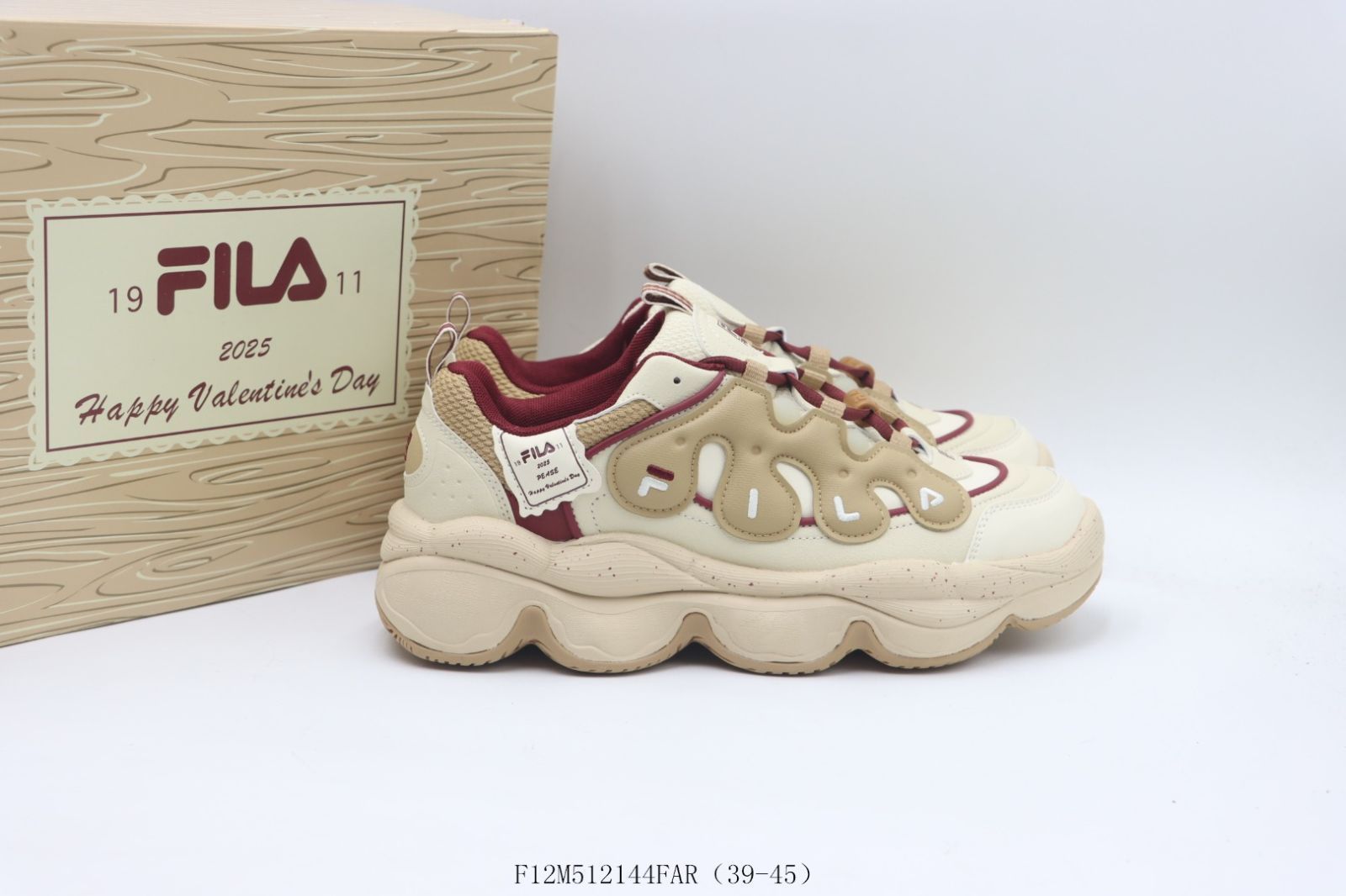 【今日特価】FILA フィラ クランキースニーカー F12M512144FAR カーキレッド