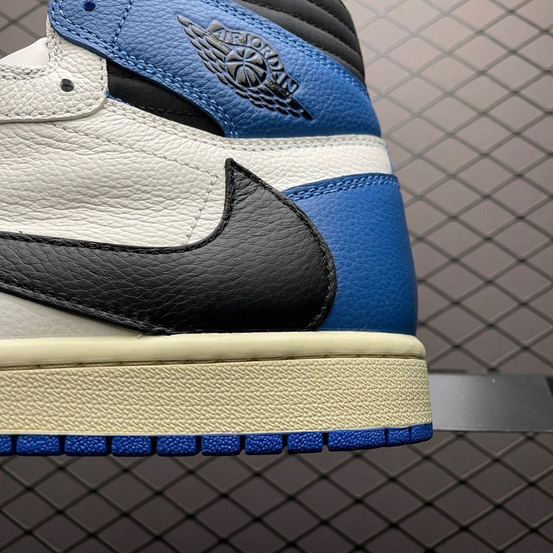NIKE fragment x travis scott x air jordan 1 military blue aj1