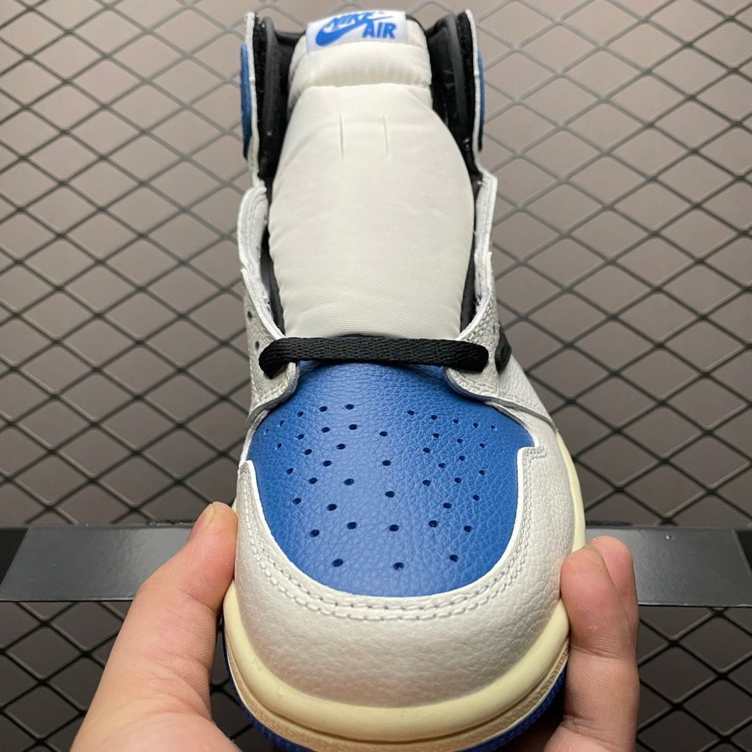 NIKE fragment x travis scott x air jordan 1 military blue aj1