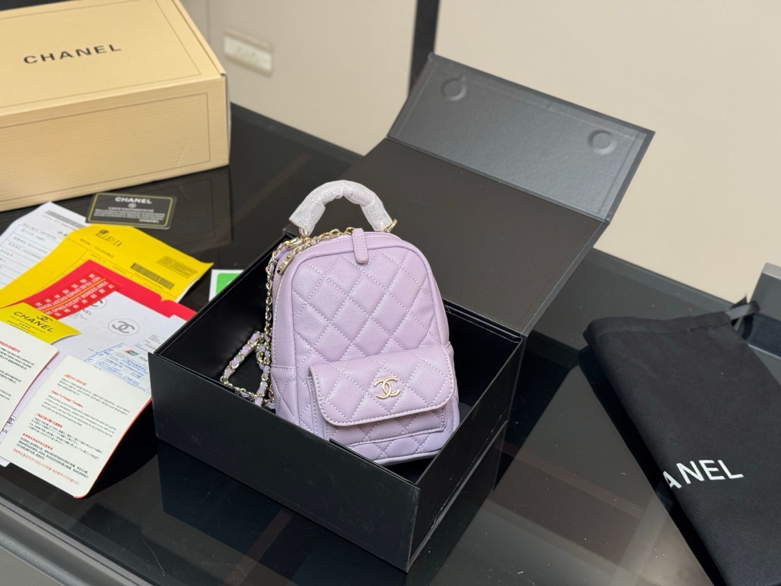 【今日特価】Chanel 24C ダブルショルダーバッグ ミニデザイン