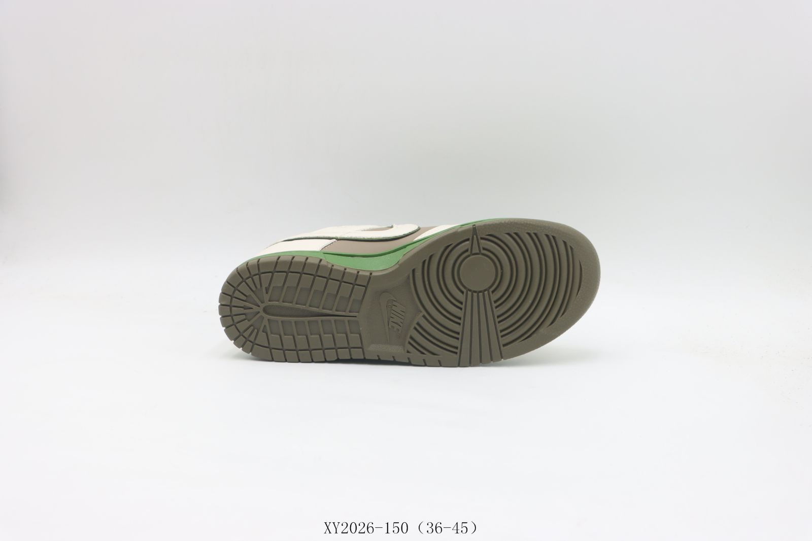 【今日特価】Nike ナイキ スケートシューズ XY2026-150 ホワイトグリーンブラウン