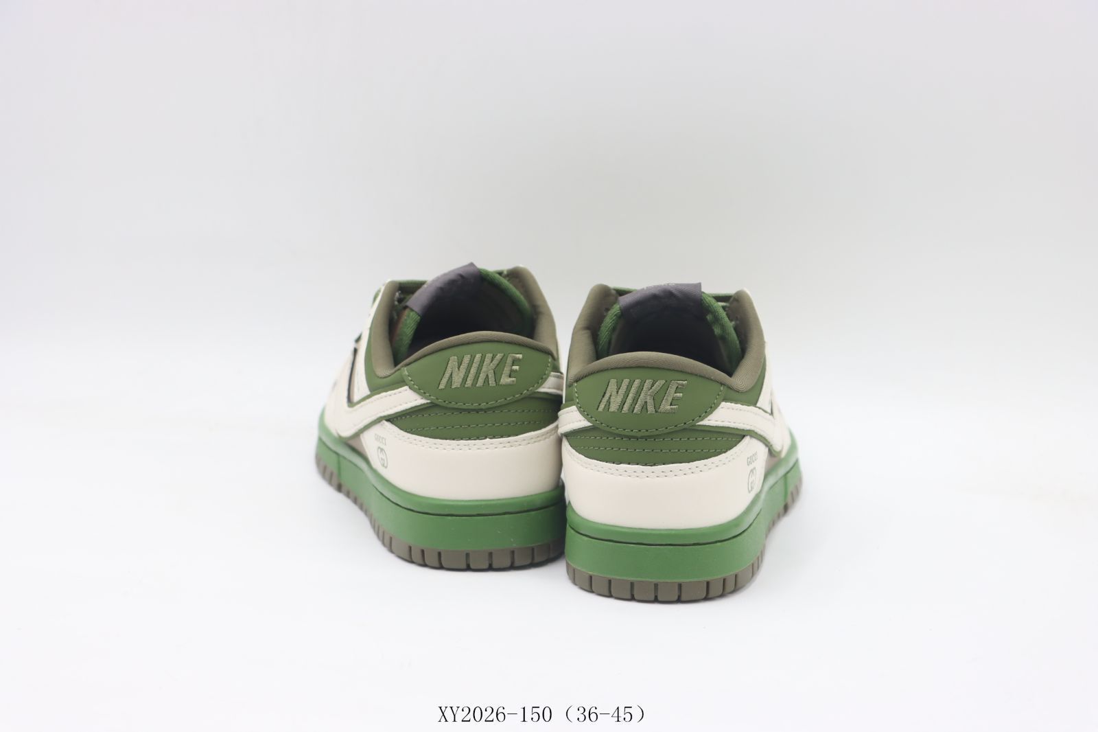 【今日特価】Nike ナイキ スケートシューズ XY2026-150 ホワイトグリーンブラウン