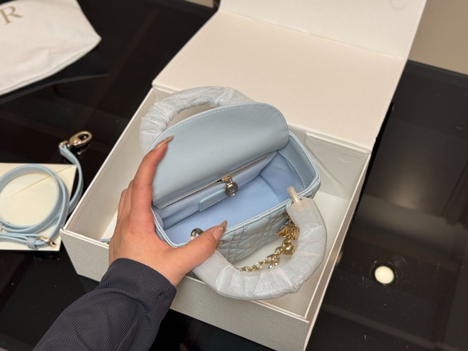 【今日特価】DIOR Lady Dior ライディオール サイドストラップ バージョン