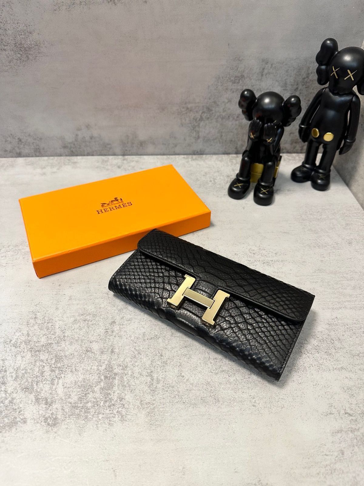 エルメス/財布、クレジットカードスロットに紙幣と手形を収納し、両用のパスケース財布、[本日特価|新品未使用品]