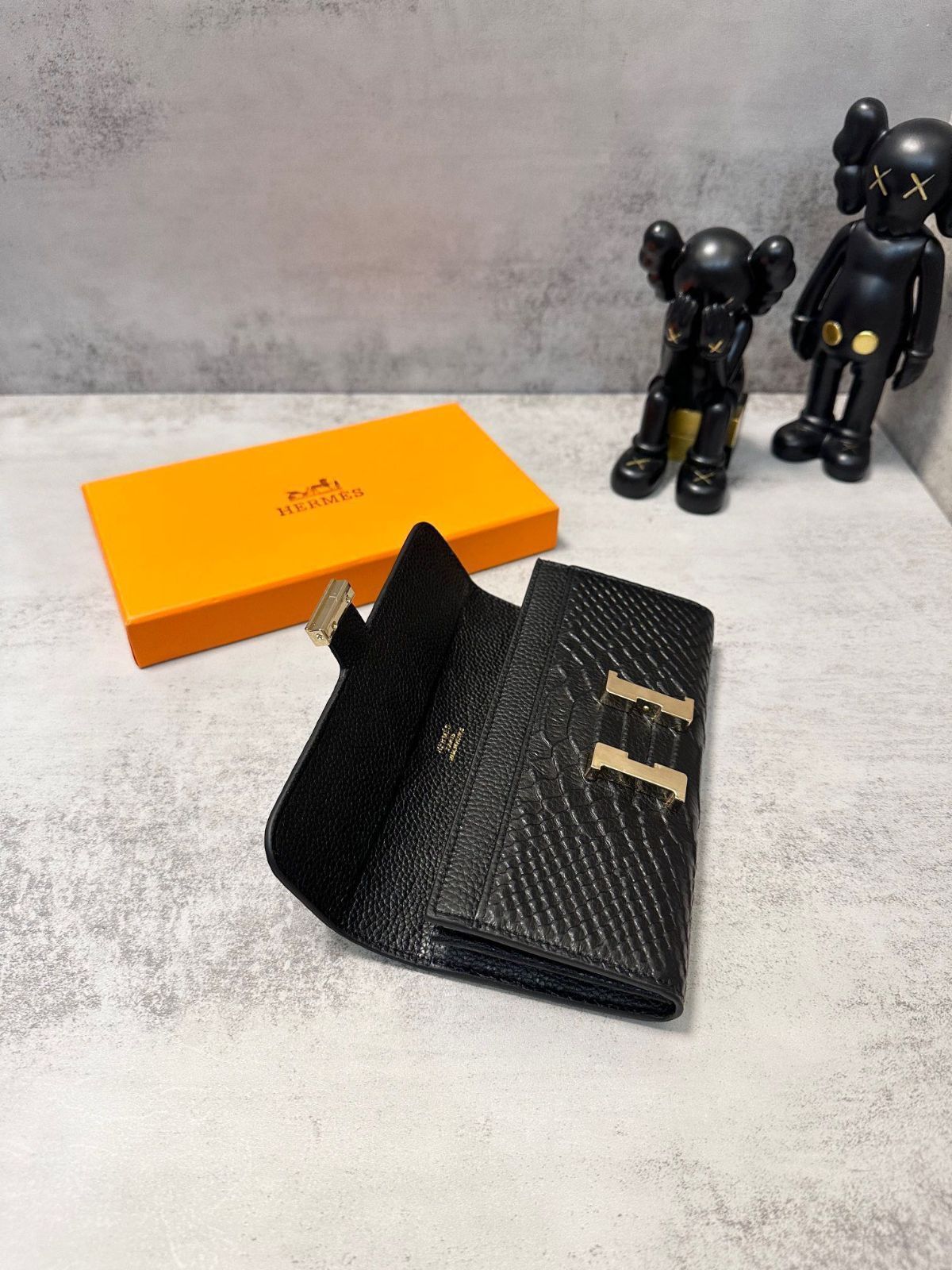 エルメス/財布、クレジットカードスロットに紙幣と手形を収納し、両用のパスケース財布、[本日特価|新品未使用品]