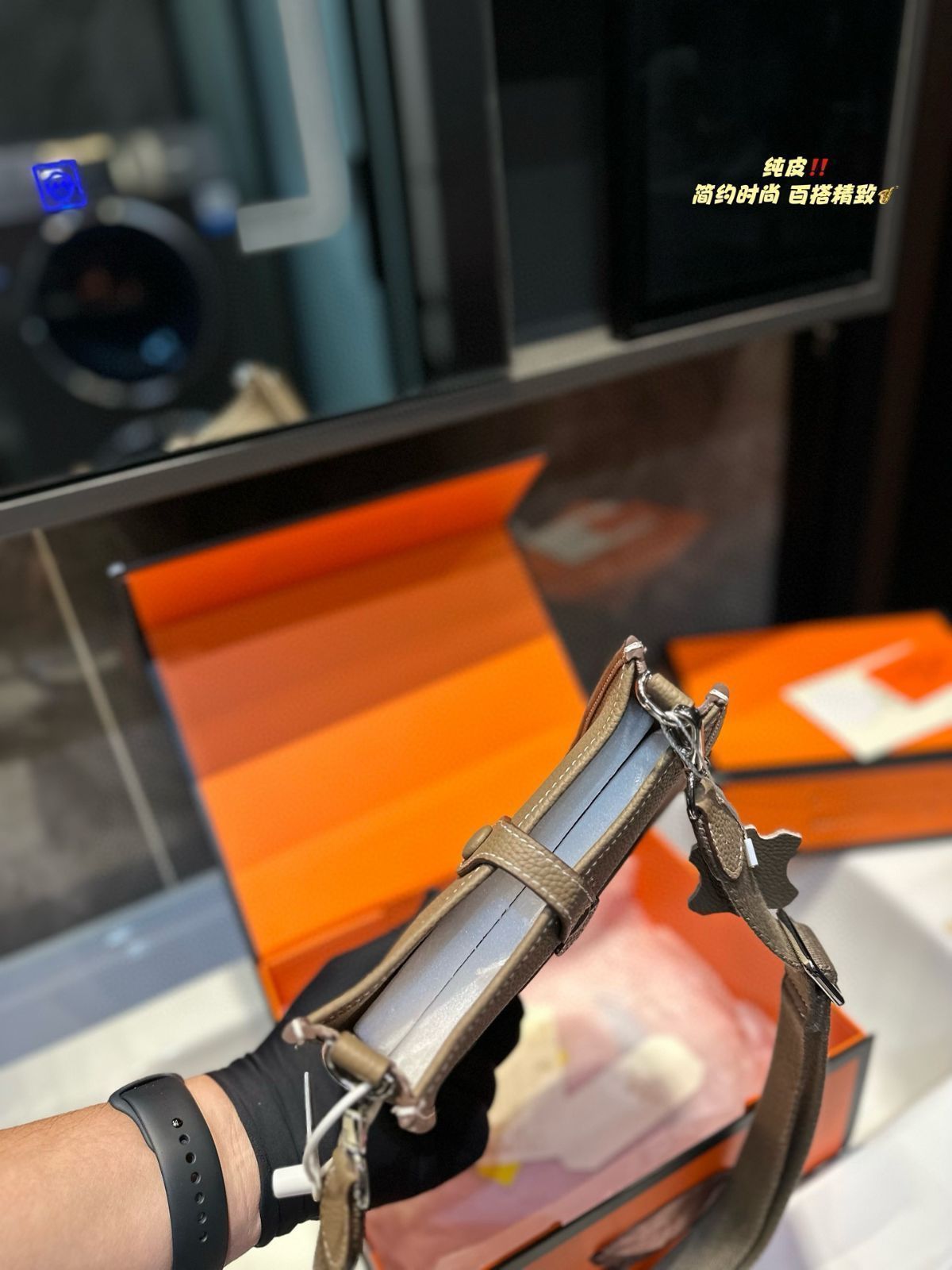 エルメスイブリーン、小銭入れ、手首バッグ、財布、ショルダーバッグ、斜めがけも可能