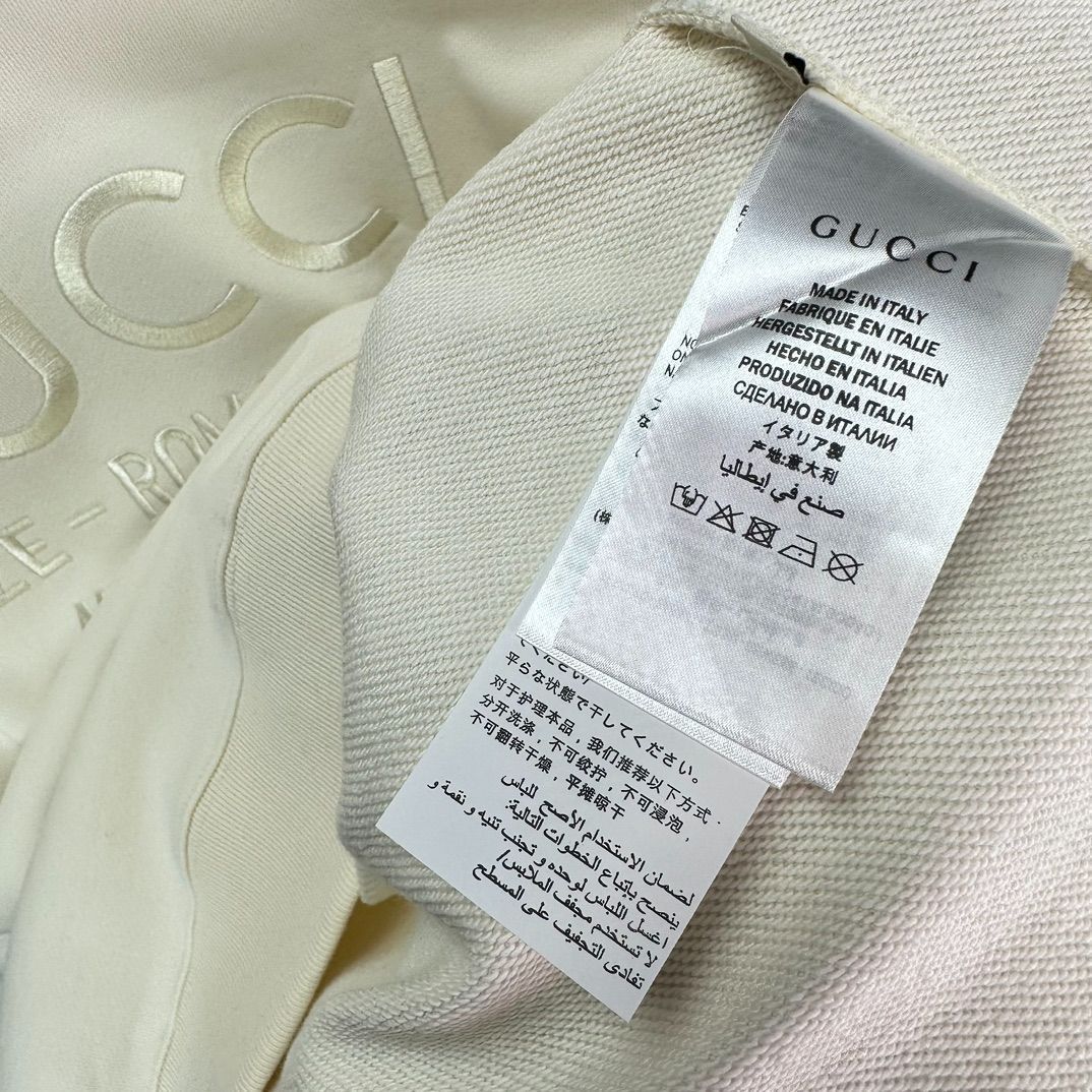GUCCI ロゴ刺繍 クルーネックスウェット [本日特価|新品未使用品]