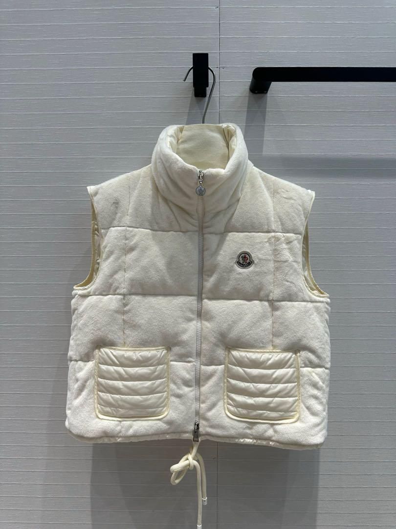 Moncler ホワイト ダウンベスト レディース｜本日限定特価｜新品未使用