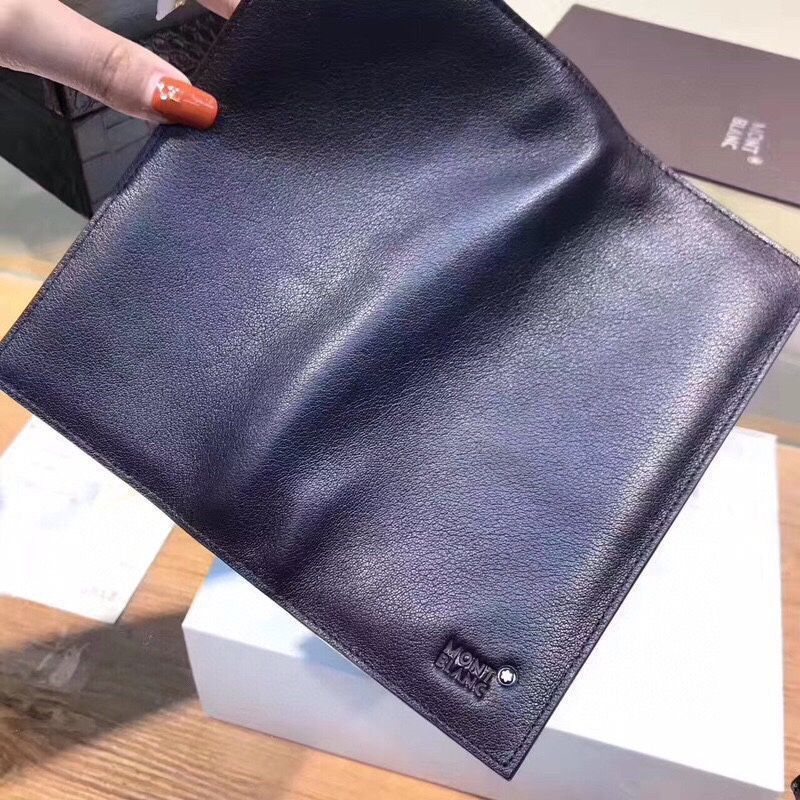 Montblanc，バッグ、財布、財布、男性の本革は長さ2つ折り[本日特価|新品未使用品]