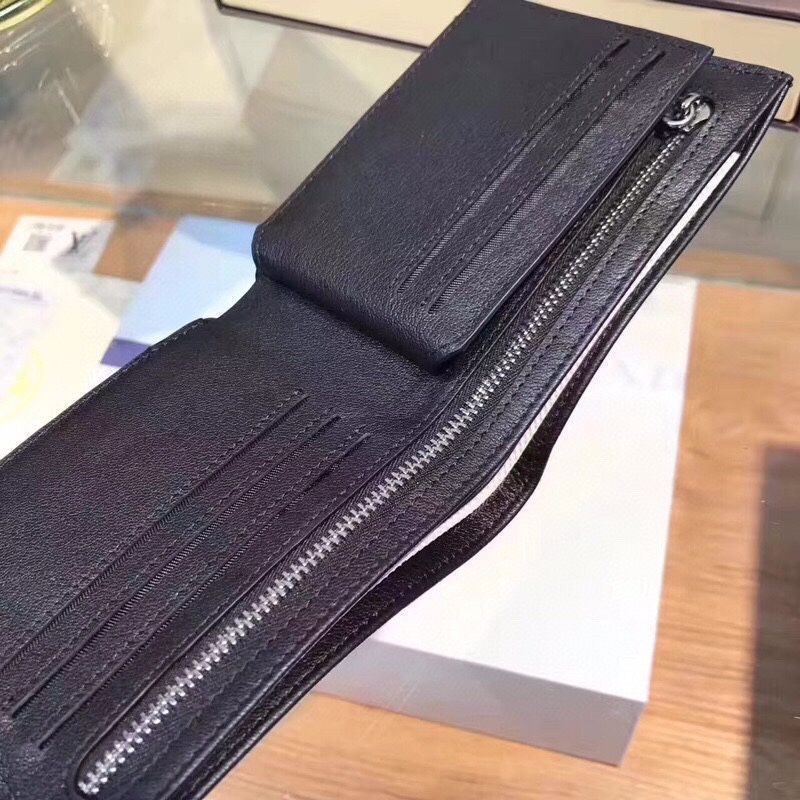 Montblanc，バッグ、財布、財布、男性の本革は長さ2つ折り[本日特価|新品未使用品]