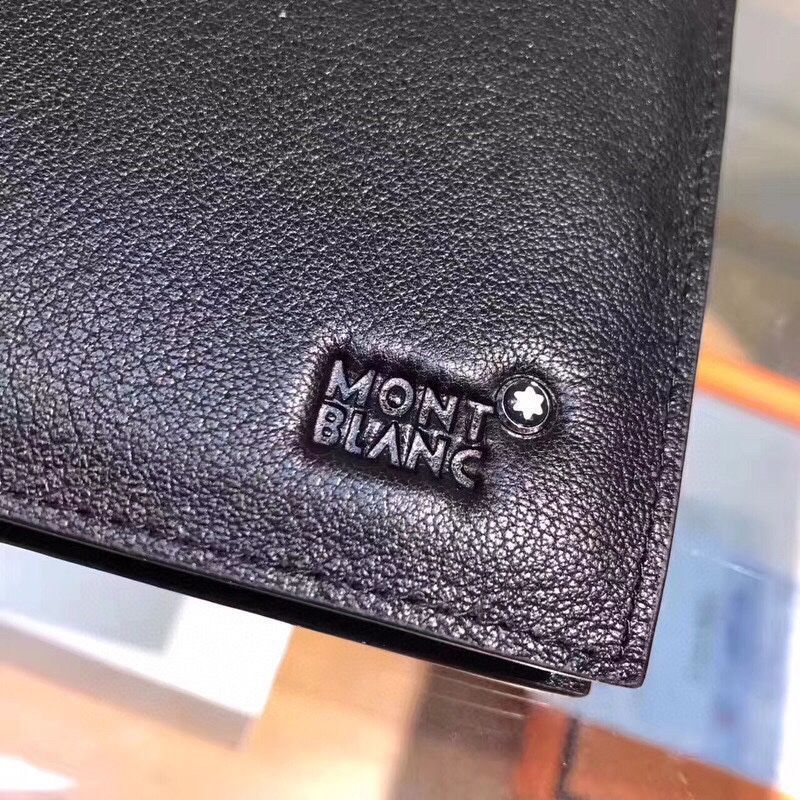 Montblanc，バッグ、財布、財布、男性の本革は長さ2つ折り[本日特価|新品未使用品]