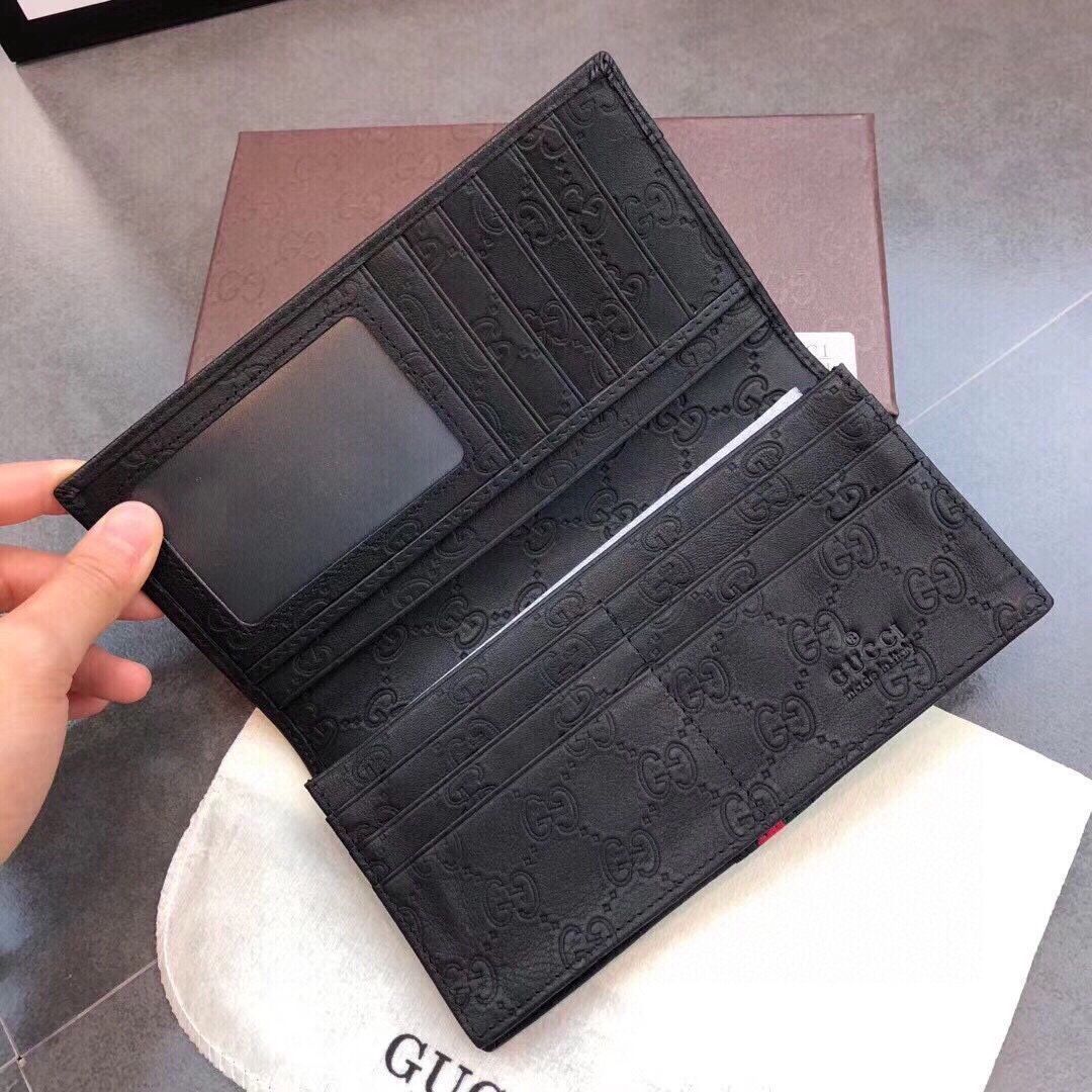 Gucciグッチ、財布、財布、男性の本革は長さ2つ折り[本日特価|新品未使用品]
