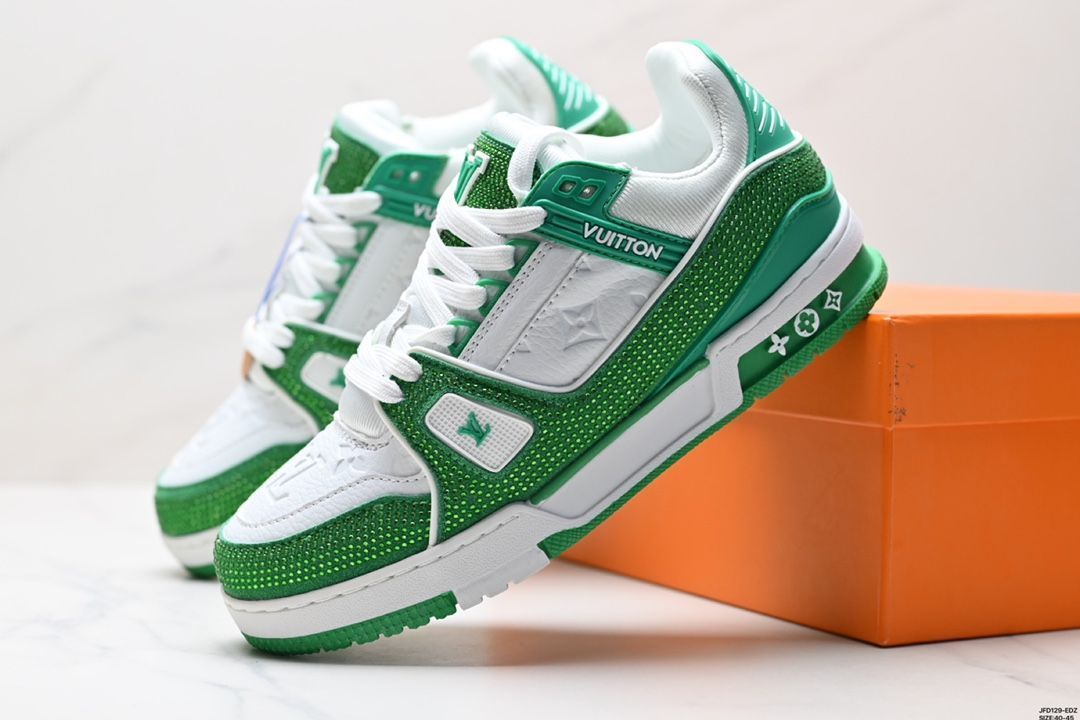 【LVルイ・ヴィトン】Trainer Maxi Low Sneaker パンブレッド マキシシリーズ ローカット カジュアル スポーツ バスケットシューズ07 【LVルイ・ヴィトン】Trainer Maxi Low Sneaker パンブレッド マキシシリーズ ローカット カジュアル スポーツ バスケットシューズ07
