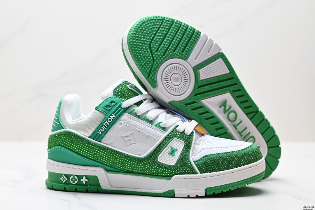 【LVルイ・ヴィトン】Trainer Maxi Low Sneaker パンブレッド マキシシリーズ ローカット カジュアル スポーツ バスケットシューズ07 【LVルイ・ヴィトン】Trainer Maxi Low Sneaker パンブレッド マキシシリーズ ローカット カジュアル スポーツ バスケットシューズ07