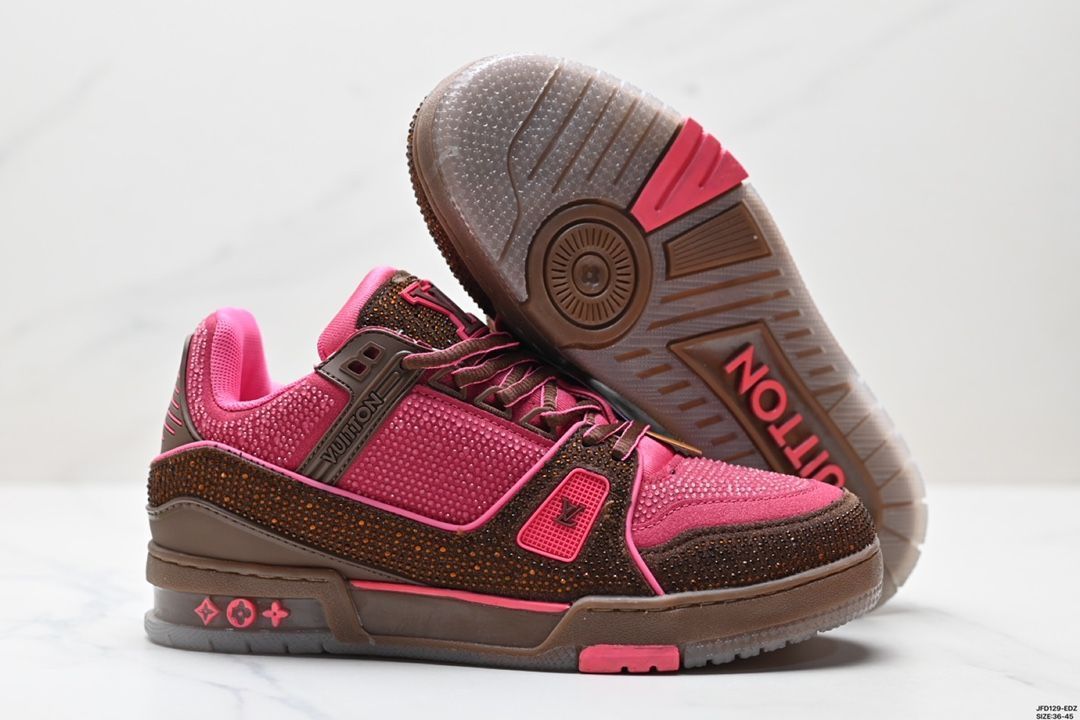 【LVルイ・ヴィトン】Trainer Maxi Low Sneaker パンブレッド マキシシリーズ ローカット カジュアル スポーツ バスケットシューズ07 【LVルイ・ヴィトン】Trainer Maxi Low Sneaker パンブレッド マキシシリーズ ローカット カジュアル スポーツ バスケットシューズ07