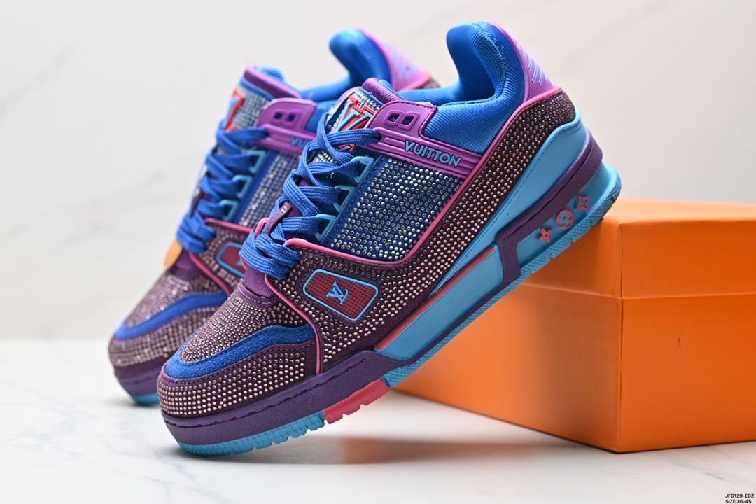 【LVルイ・ヴィトン】Trainer Maxi Low Sneaker パンブレッド マキシシリーズ ローカット カジュアル スポーツ バスケットシューズ07 【LVルイ・ヴィトン】Trainer Maxi Low Sneaker パンブレッド マキシシリーズ ローカット カジュアル スポーツ バスケットシューズ07