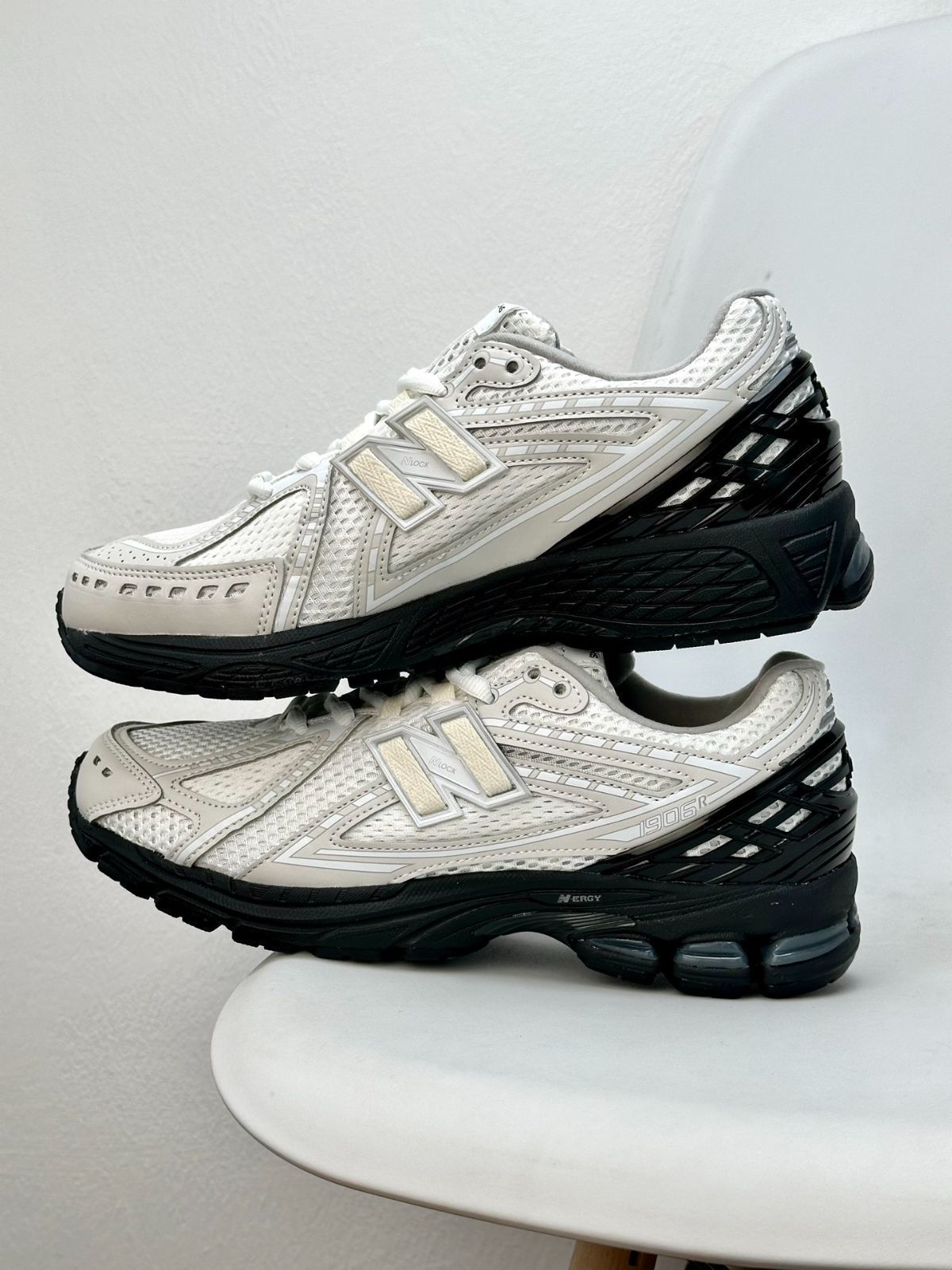 New Balance × COMME des GARCONS ニューバランス M1906RCO N-ERG Yコムデギャルソンコラボ白ランニングシューズスニーカー