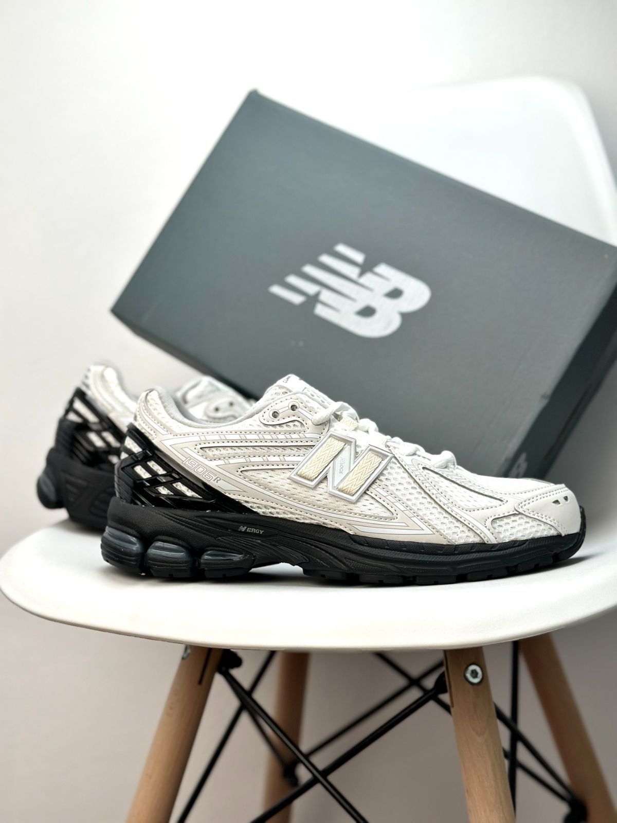 New Balance × COMME des GARCONS ニューバランス M1906RCO N-ERG Yコムデギャルソンコラボ白ランニングシューズスニーカー