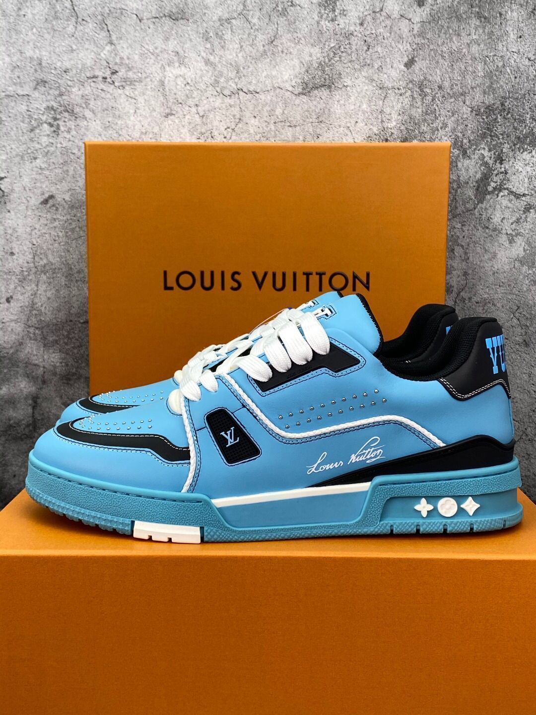 Louis Vuitton trainer カップルカジュアルスニーカー