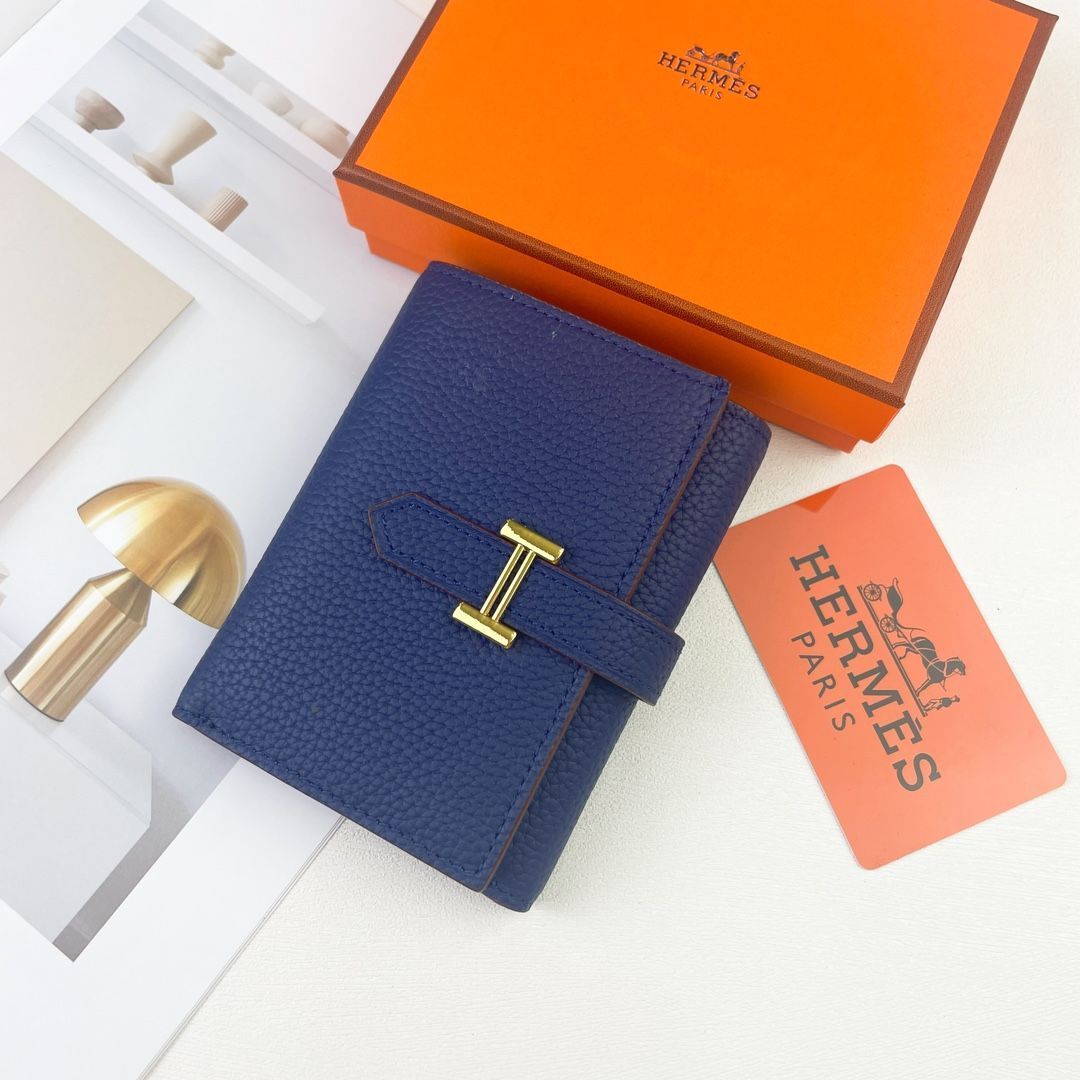 【本日限定特価】Hermes Bearn ミニ財布 エプソムレザー ゴールドロック付き コンパクトデザイン[本日特価|新品未使用品]