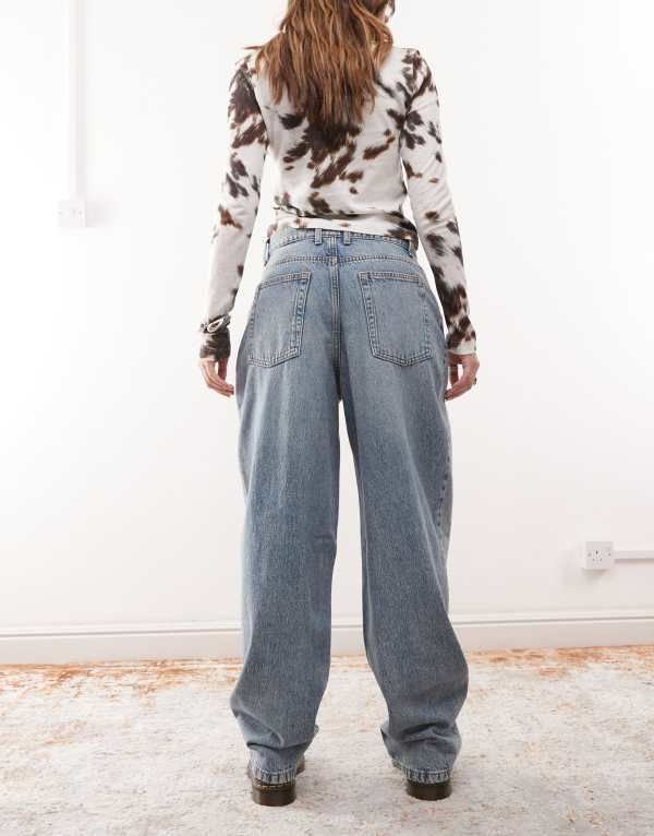 コルージョン レディース ボトムス デニムパンツ ヴィンテージ ジーンズ COLLUSION X001 antifit jeans in vintage wash Vintage Wash コルージョン レディース ボトムス デニムパンツ ヴィンテージ ジーンズ COLLUSION X001 antifit jeans in vintage wash Vintage Wash