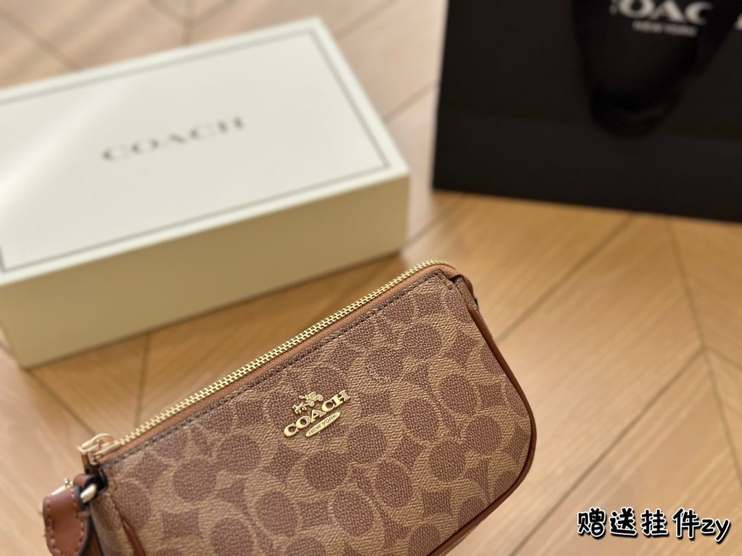 【本日限定特価】コーチ レディース コインケース＆マージャンバッグ 20×11.5cm 専用ボックス付き[本日特価|新品未使用品]