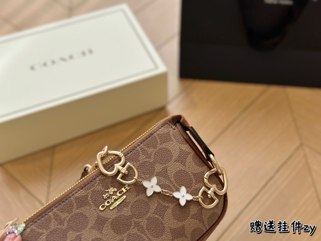 【本日限定特価】コーチ レディース コインケース＆マージャンバッグ 20×11.5cm 専用ボックス付き[本日特価|新品未使用品]