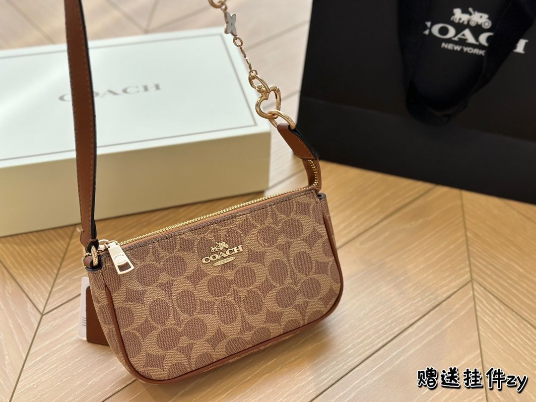 【本日限定特価】コーチ レディース コインケース＆マージャンバッグ 20×11.5cm 専用ボックス付き[本日特価|新品未使用品]