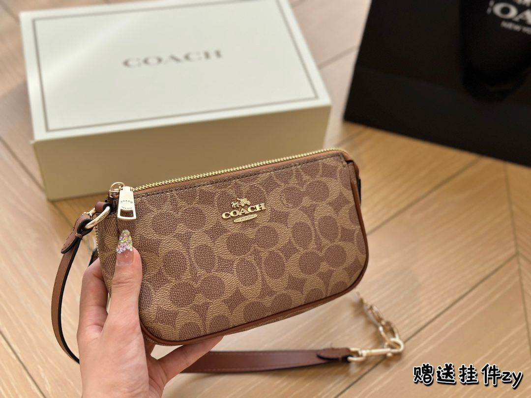 【本日限定特価】コーチ レディース コインケース＆マージャンバッグ 20×11.5cm 専用ボックス付き[本日特価|新品未使用品]