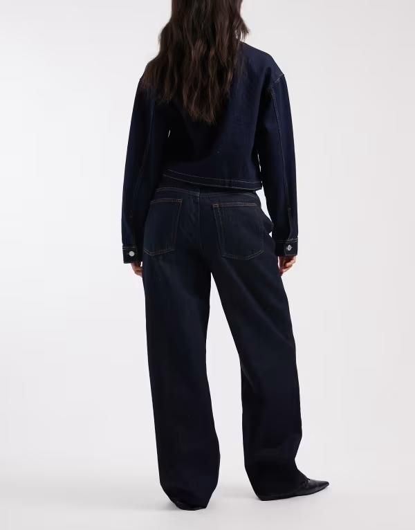 コルージョン レディース ボトムス デニムパンツ ジーンズ COLLUSION antifit mid rise jeans in rinse Rinse