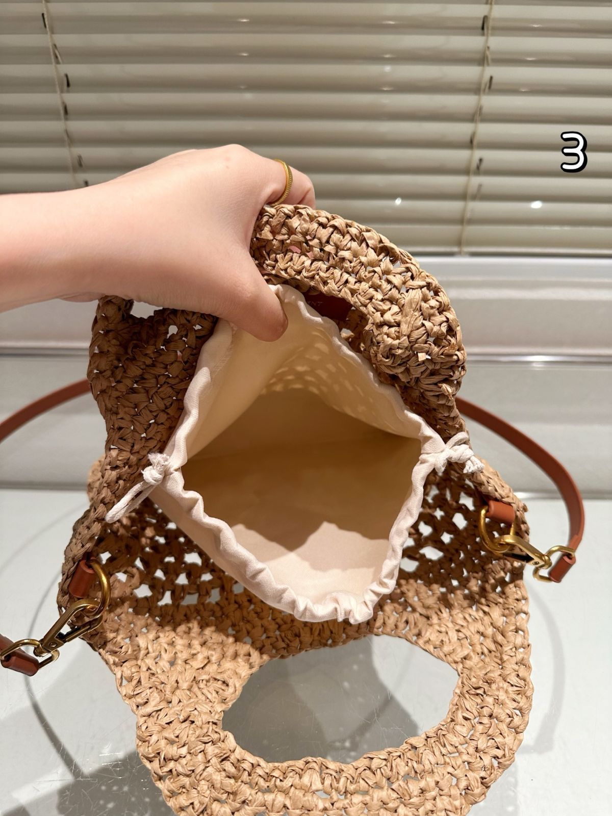 【今日特価】YSL Woven Tote Bag イヴ・サンローラン ウーブントートバッグ-WTO輸入3