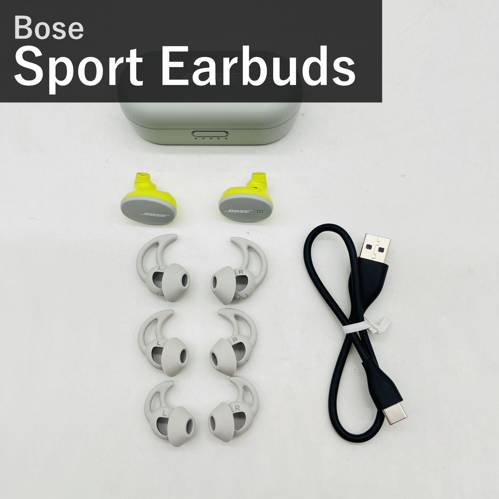 Bose Sport Earbuds ボーズ スポーツ イヤーバッズ 完全ワイヤレスイヤホン Bluetooth マイク付 IPX4防滴 タッチ操作 最大5+10時間再生 StayHearチップ付 グレイシャーホワイト 国内正規品 スポーツ向け