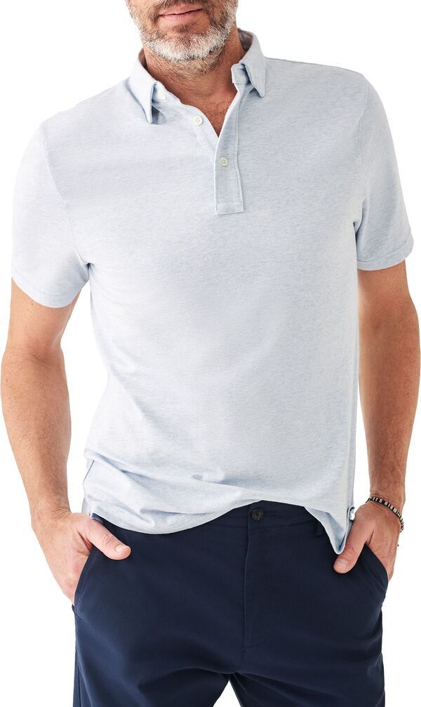ファレティ メンズ トップス ポロシャツ Faherty Mens Movement Short Sleeve Polo Cardiff Blue Heather ヘザー