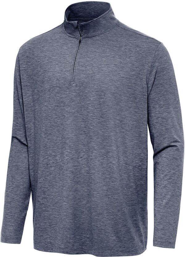 アンティグア メンズ トップス シャツ Antigua Mens Hunk 14 Zip Golf Pullover Navy Heather ヘザー
