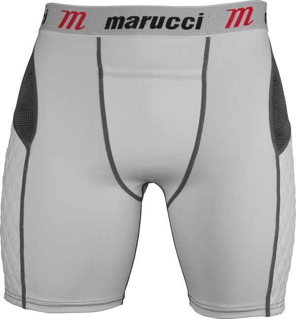 マルーシ メンズ ボトムス ハーフパンツ・ショーツ ショートパンツ Marucci Mens Padded Baseball Sliding Shorts White ホワイト