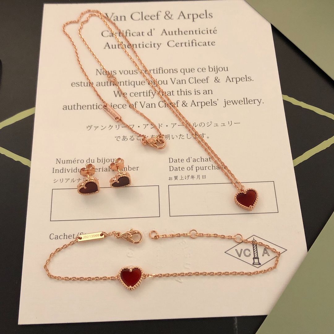 [Van Cleef & Arpels]ヴァン クリーフ＆アーペル Van Cleef & Arpels ネックレス カウンター シンクロナイズド リトル レッド ハート｜本日限定特価｜新品未使用-WTO輸入1