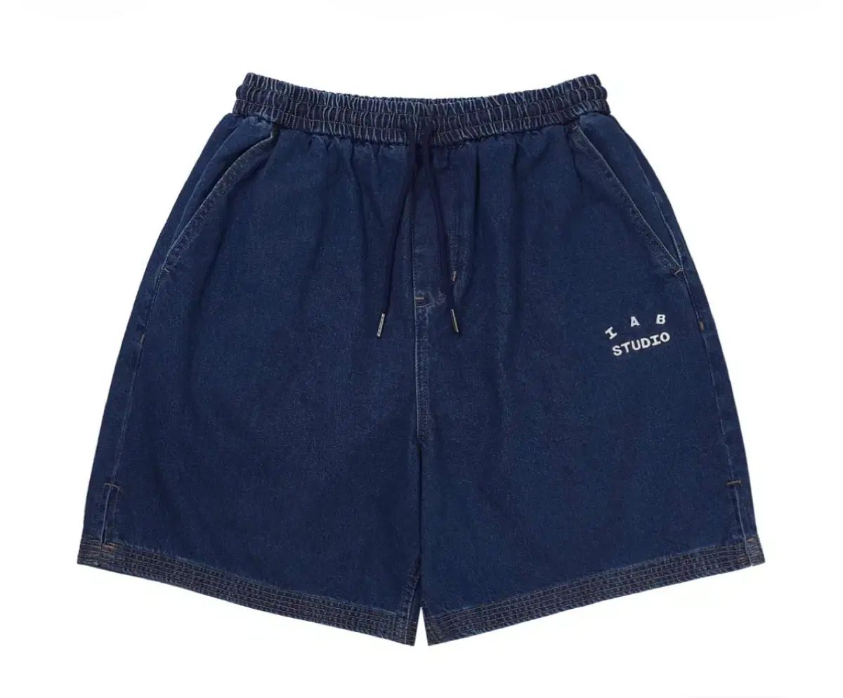 新品 IAB Studio アイエプスタジオ デニム ショーツ ディープ ブルー L XL