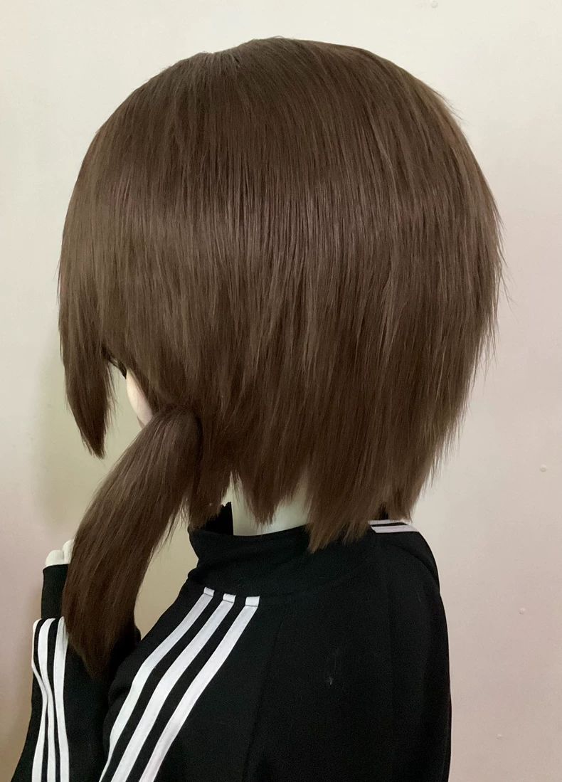 ちびキャラ 風 kigurumi 全頭マスク 茶髪ツインテール ドール顔 現品 ちびキャラ風 kigurumi 全頭マスク 茶髪ツインテール ドール顔 現品